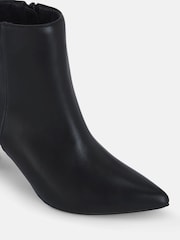 Novo Black Slim Harlie Block Heel Point Ankle Boots - Image 6 of 6