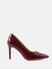 Novo Red Wide Fit Impossible Point Court Shoes - Image 2 of 6