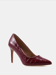Novo Red Wide Fit Impossible Point Court Shoes - Image 3 of 6