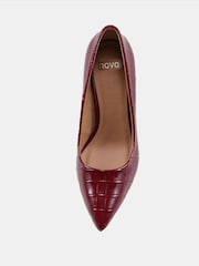 Novo Red Wide Fit Impossible Point Court Shoes - Image 5 of 6