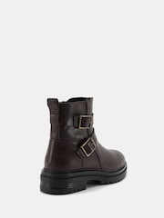 Novo Brown Dare Buckle Biker Boots - Image 4 of 6