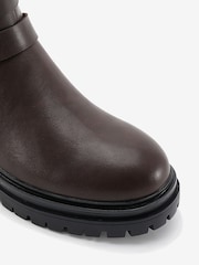 Novo Brown Dare Buckle Biker Boots - Image 5 of 6