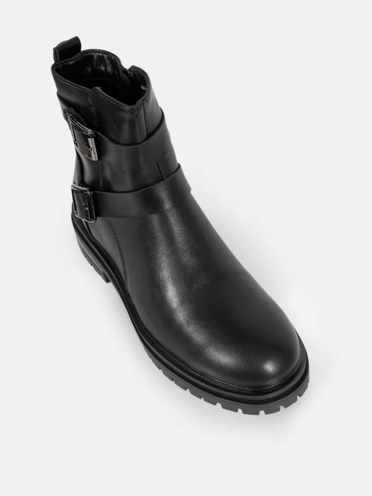 Novo Black Dare Buckle Biker Boots - Image 3 of 5