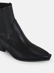Novo Black Hoggle Western Ankle Boots - Image 6 of 6