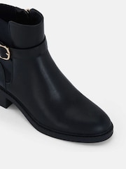 Novo Black Regular Fit Darya Buckle Chelsea Boots - Image 6 of 6