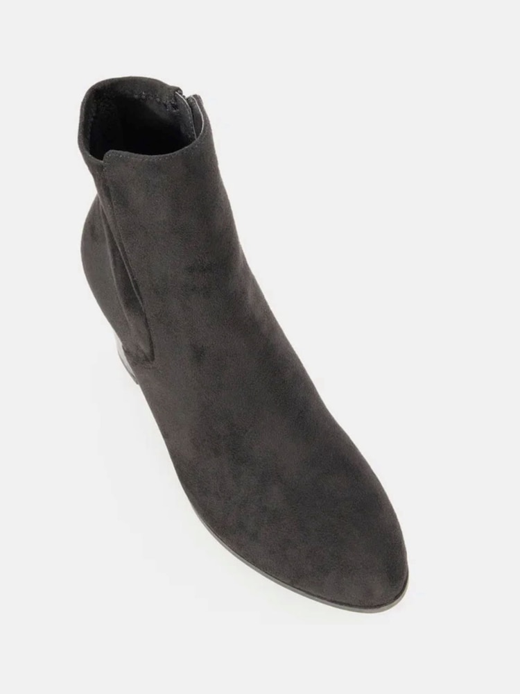 Novo Black Regular Fit Holland Stretch Block Ankle Boots - Image 3 of 5