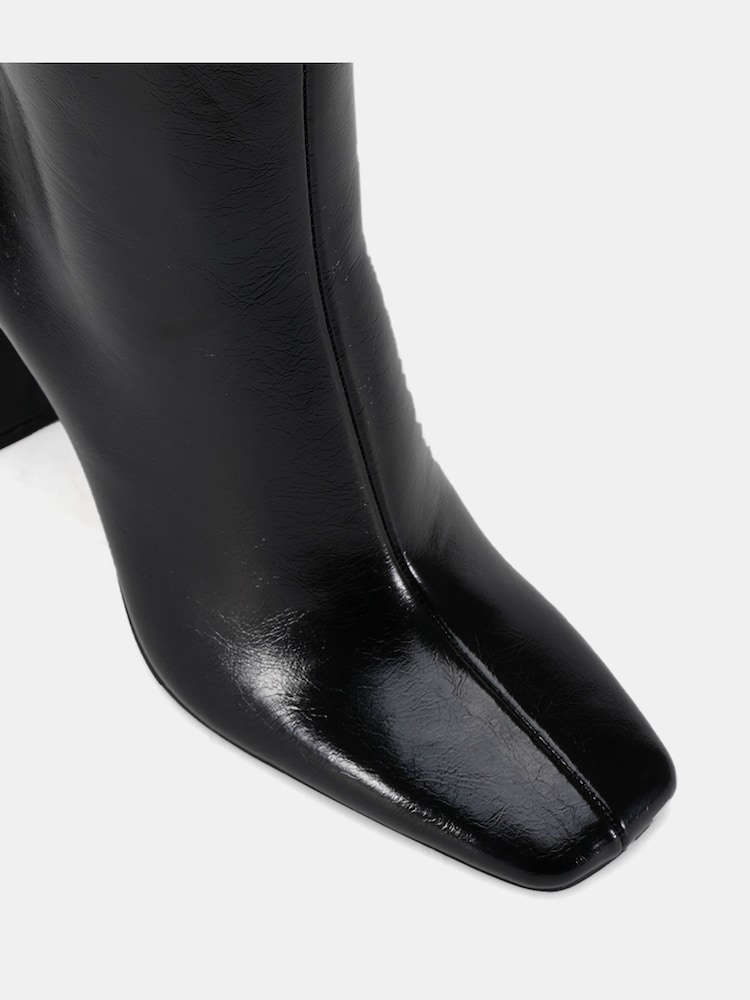 Novo Black Zodiak Square Toe Knee High Boots - Image 6 of 6