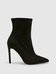 Novo Black Regular Fit Katya Point Stiletto Ankle Boots - Image 2 of 4