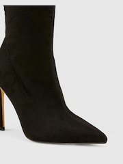 Novo Black Regular Fit Katya Point Stiletto Ankle Boots - Image 4 of 4
