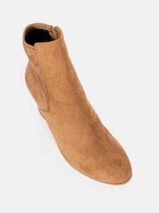 Novo Natural Regular Fit Holland Stretch Block Ankle Boots - Image 3 of 6