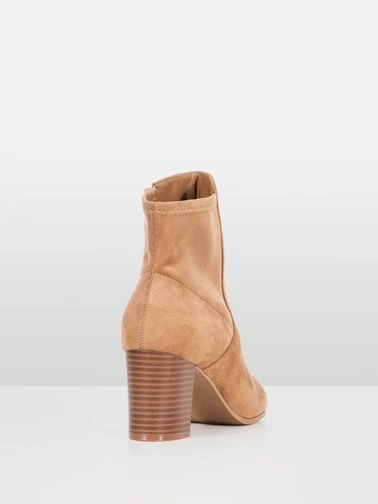 Novo Natural Regular Fit Holland Stretch Block Ankle Boots - Image 6 of 6