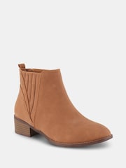 Novo Brown Wide Fit Dillion Low Ankle Chelsea Boots - Image 3 of 6