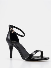 Novo Black Wide Fit Berril Two Part Mid Sandals - Image 3 of 5
