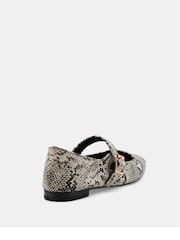 Novo Animal Wide Fit Cesena Mary Jane Flat Ballerina Shoes - Image 6 of 6