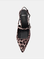 Novo Animal Ispra Slingback Mary Jane Point Court Shoes - Image 5 of 6