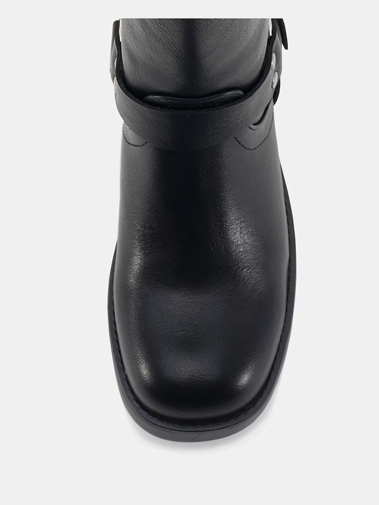 Novo Black Dafra Harness Biker Ankle Boots - Image 7 of 7 Novo Black Dafra Harness Biker Ankle Boots - Image 7 of 7