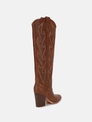 Novo Brown Heroes Knee High Western Boots - Image 4 of 5