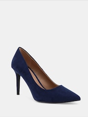 Novo Blue Wide Fit Impossible Point Court Shoes - Image 3 of 6