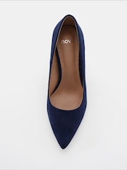 Novo Blue Wide Fit Impossible Point Court Shoes - Image 4 of 6