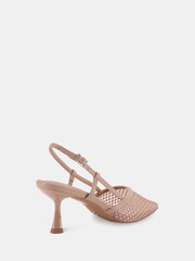 Novo Nude Zaidan Mesh Embellished Slingback Court Shoes - Image 6 of 6