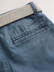 Navy Wash Chino Trousers With Belt - Image 5 of 5