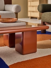 MADE.COM Rust Orange Lacey Coffee Table - Image 2 of 4
