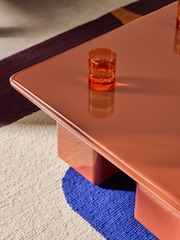 MADE.COM Rust Orange Lacey Coffee Table - Image 3 of 4