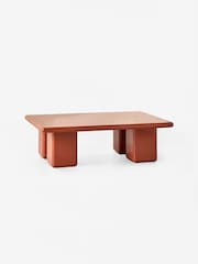 MADE.COM Rust Orange Lacey Coffee Table - Image 4 of 4
