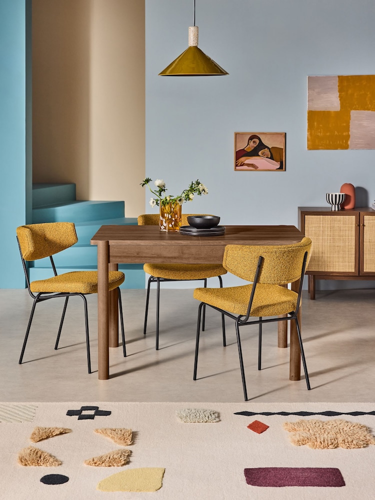 MADE.COM Dark Natural Oak Effect Pavia 4 to 6 Seater Extending Dining Table - Image 2 of 5