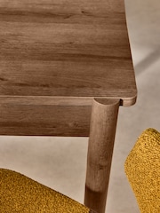MADE.COM Dark Natural Oak Effect Pavia 4 to 6 Seater Extending Dining Table - Image 4 of 5