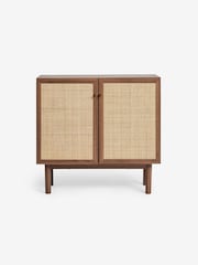 MADE.COM Dark Oak Effect Pavia Rattan Small Sideboard - Image 7 of 7