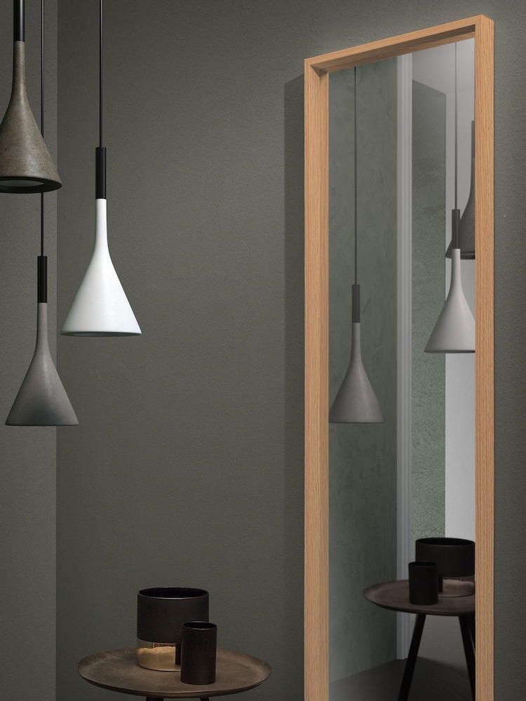 Oak Large Solid Wood 180x80cm Full Length Mirror - Image 1 of 4