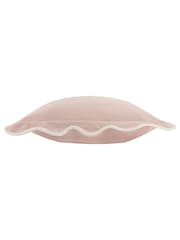 Sanderson Rose Adele Floral Embroidered Wave Cushion - Image 4 of 6