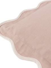 Sanderson Rose Adele Floral Embroidered Wave Cushion - Image 5 of 6