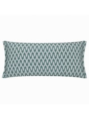 Sanderson Blue Hutton Woven Jacquard Piped Cushion - Image 2 of 5