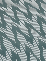 Sanderson Blue Hutton Woven Jacquard Piped Cushion - Image 4 of 5