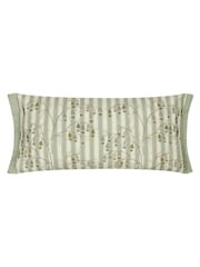 Sanderson Sage Chinese Lanterns Floral Embroidered Cushion - Image 2 of 6