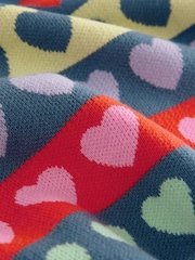 Multi Bright Cosy Soft Touch Knitted Jumper Hoodie - Image 7 of 7