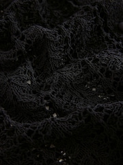 Black Stitch Long Sleeve Button Up Top - Image 7 of 8