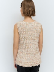 Yellow Stitch Knitted Button Up Waistcoat With Wool - Image 2 of 6
