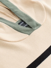 Neutral Black Stripe Cosy Soft Touch Knitted Jumper Hoodie - Image 12 of 12