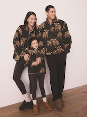 Gris antracita - Polar de borreguito con cuello y cremallera a juego con la familia de Hamish The Altoland Cow - Imagen 7 de 9