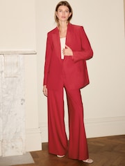 Red Adjustable Back Tailored Blazer - Image 2 of 9