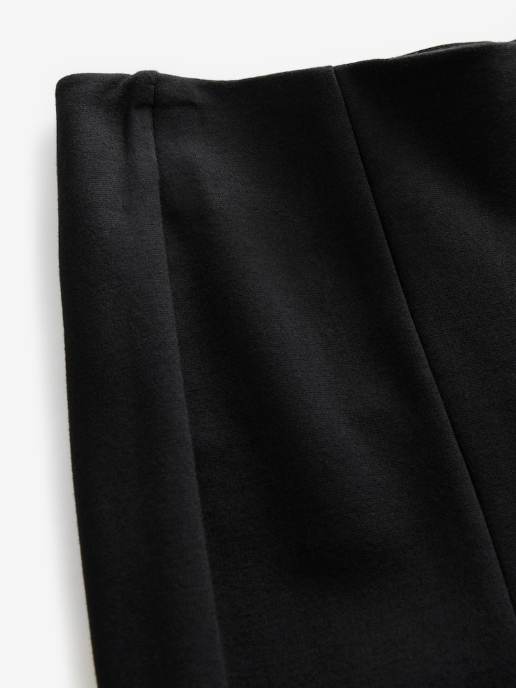 Noir - habillé Ponte Flared Leg Pantalons - Image 7 of 8