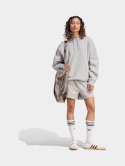 adidas Originals Grey Essentials Oversized Fleece Hoodie - Image 3 of 6