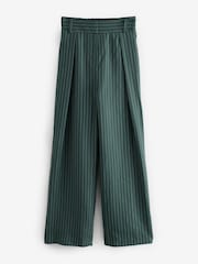 Green Stripe Elasticated Back Wide Leg Trousers - Image 5 of 7