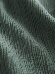 Green Textured Crinkle Wide Leg Trousers - Image 7 of 8