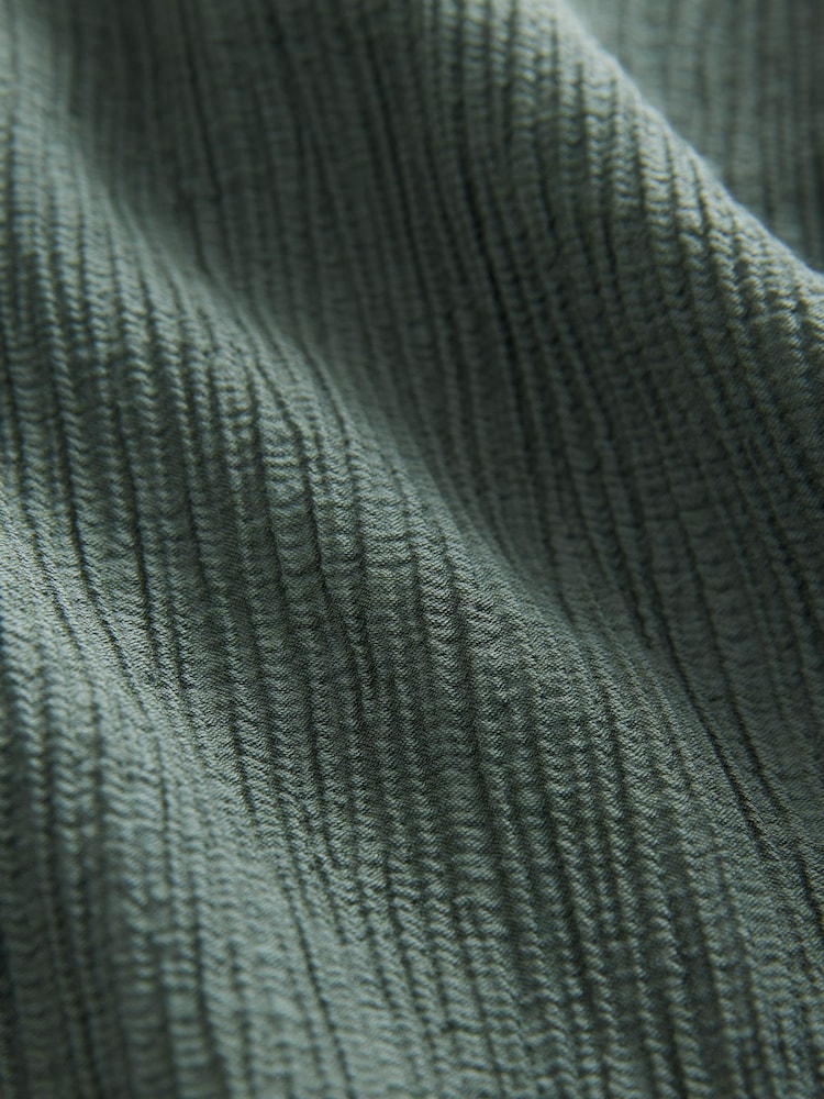 Groen - Textured Crinkle Wide Leg Trousers - Image 7 of 8