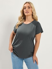 Yours Curve Blue Core Short Sleeve T-Shirts 5 Pack - Image 2 of 6