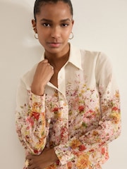 Multicolor - Camisa estampado flores - Imagen 1 de 6